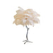 Ostrich Feather Table Lamp - DWHOME
