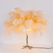 Ostrich Feather Table Lamp - DWHOME