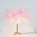 Ostrich Feather Table Lamp - DWHOME