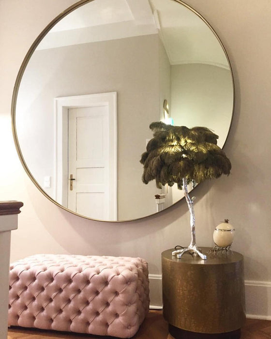 Ostrich Feather Table Lamp - DWHOME