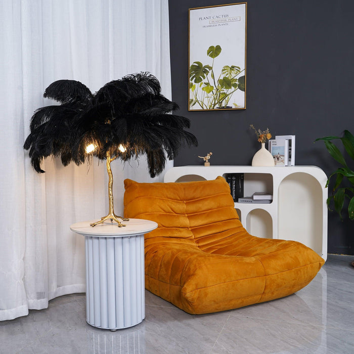 Ostrich Feather Table Lamp - DWHOME