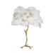 Ostrich Feather Table Lamp - DWHOME