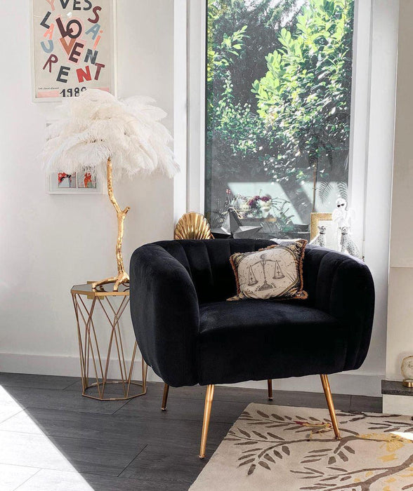 Ostrich Feather Table Lamp - DWHOME