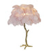 Ostrich Feather Table Lamp - DWHOME