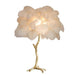 Ostrich Feather Table Lamp - DWHOME