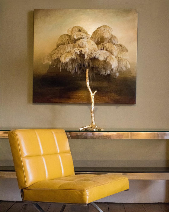 Ostrich Feather Table Lamp - DWHOME