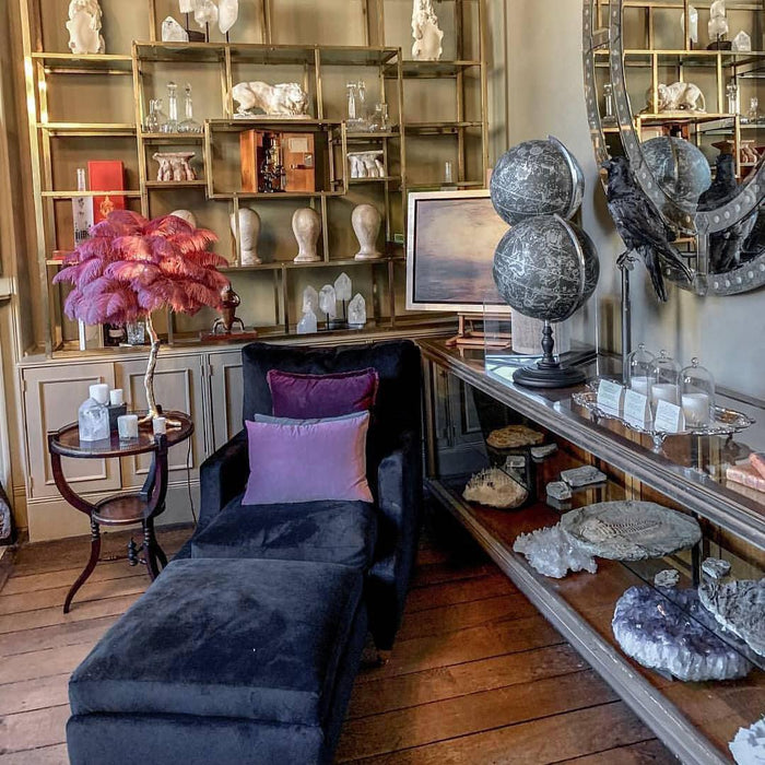 Ostrich Feather Table Lamp - DWHOME