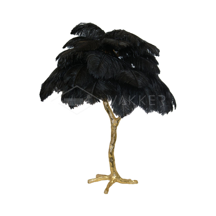 Ostrich Feather Table Lamp - DWHOME