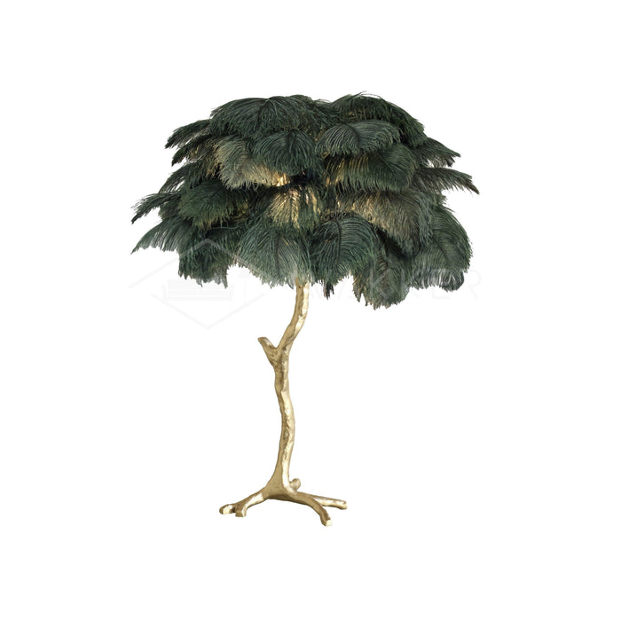 Ostrich Feather Table Lamp - DWHOME