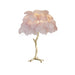 Ostrich Feather Table Lamp - DWHOME