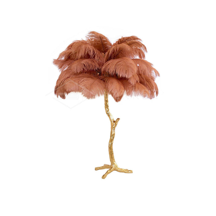 Ostrich Feather Table Lamp - DWHOME