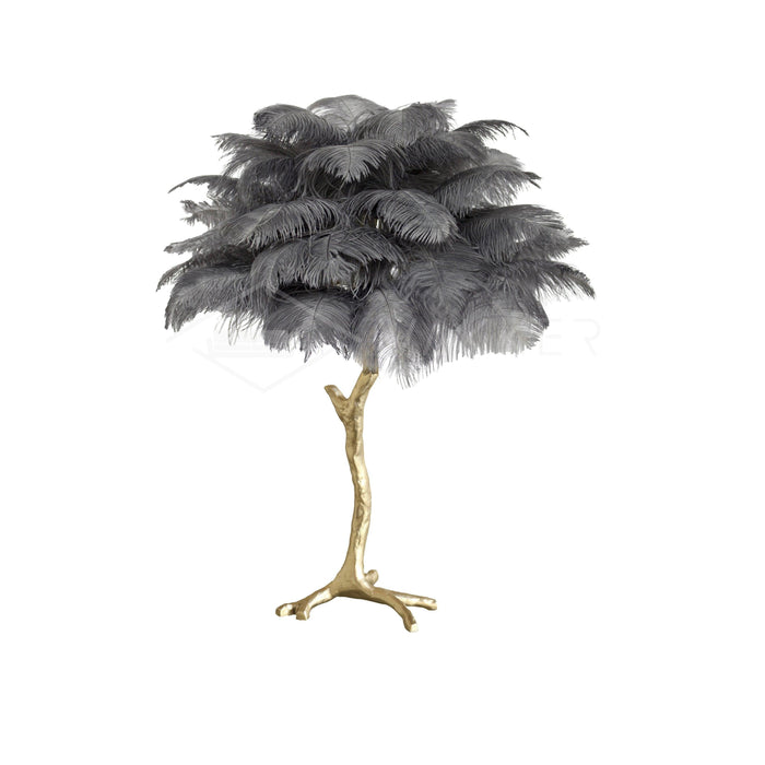 Ostrich Feather Table Lamp - DWHOME