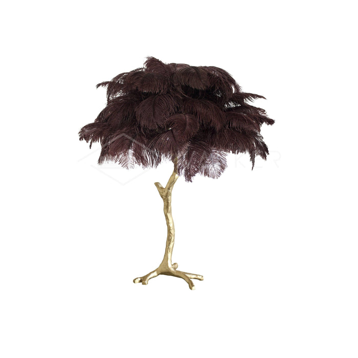 Ostrich Feather Table Lamp - DWHOME