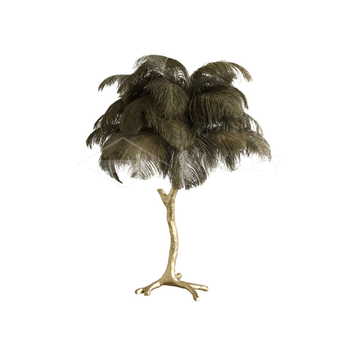 Ostrich Feather Table Lamp - DWHOME