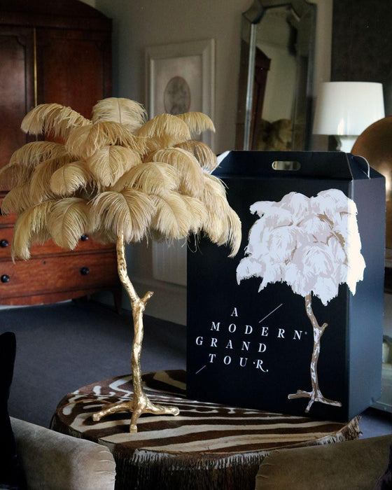 Ostrich Feather Table Lamp - DWHOME