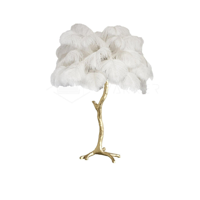Ostrich Feather Table Lamp - DWHOME