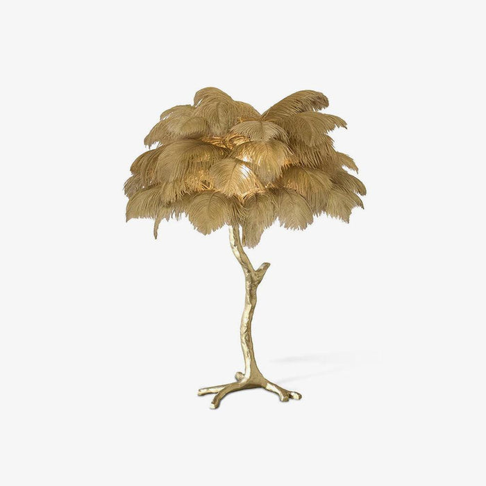 Ostrich Feather Table Lamp - DWHOME