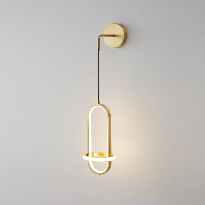 Oval Brass Wall Light - Vakkerlight