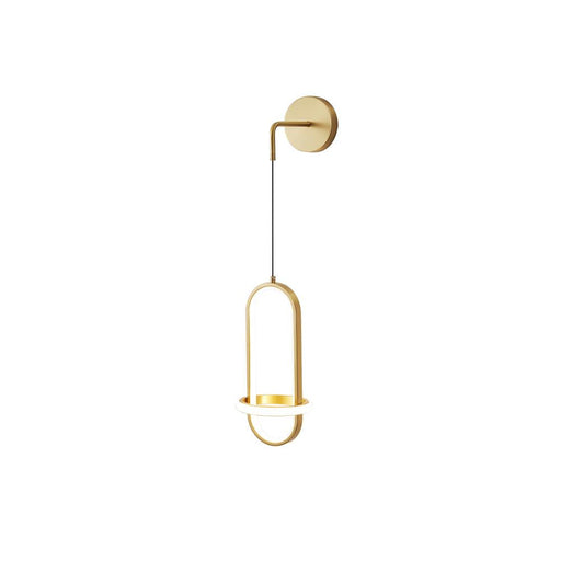 Oval Brass Wall Light-DWHOME