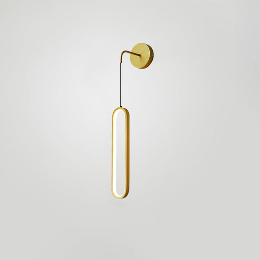 Oval LED Brass Wall Lamp-DWHOME