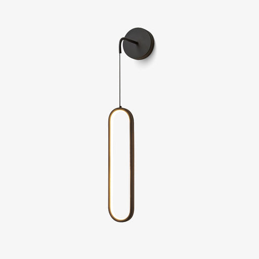 Oval LED Brass Wall Lamp-DWHOME