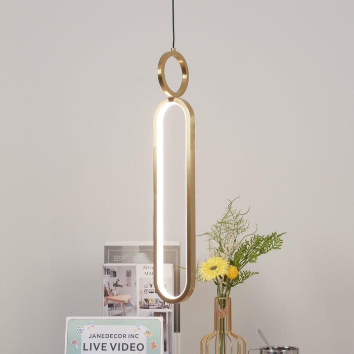 Oval Rings Pendant Light-DWHOME