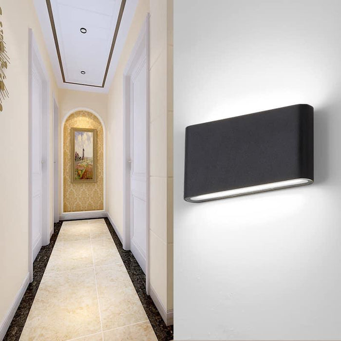 Ovalka Sleek and Slim Outdoor Wall Lamp - DWHOME