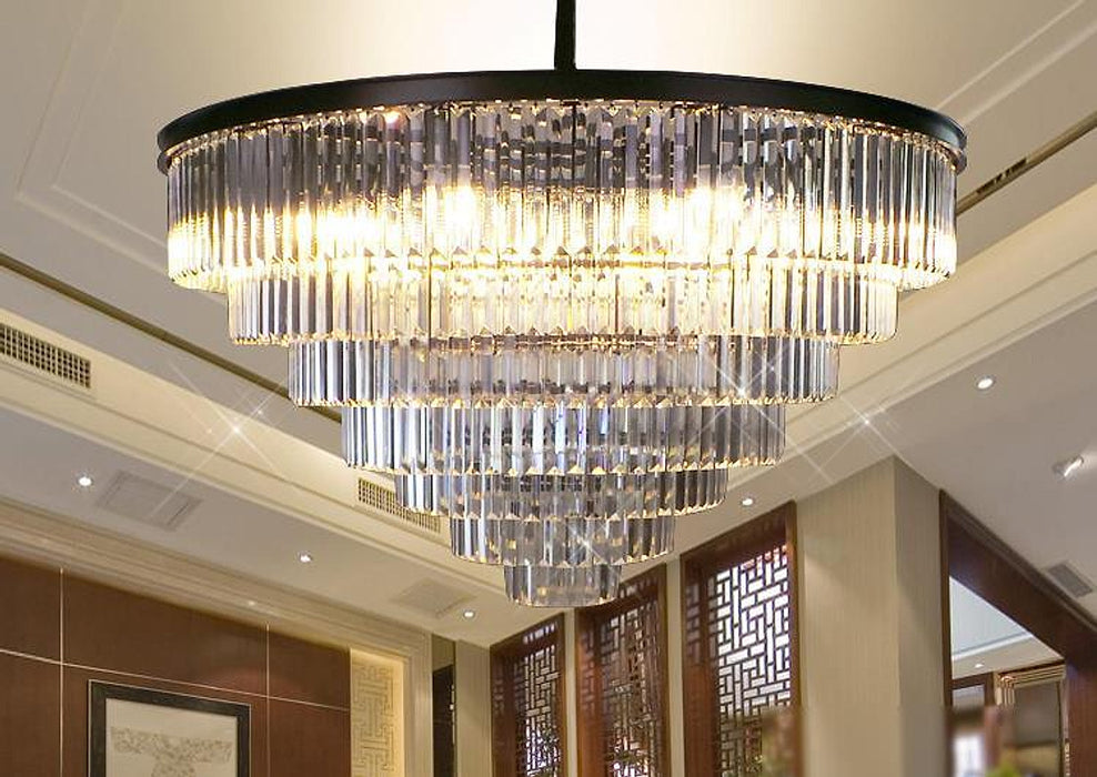 Paciencia Luxury Glam Crystal Islands Chandelier Light-DWHOME