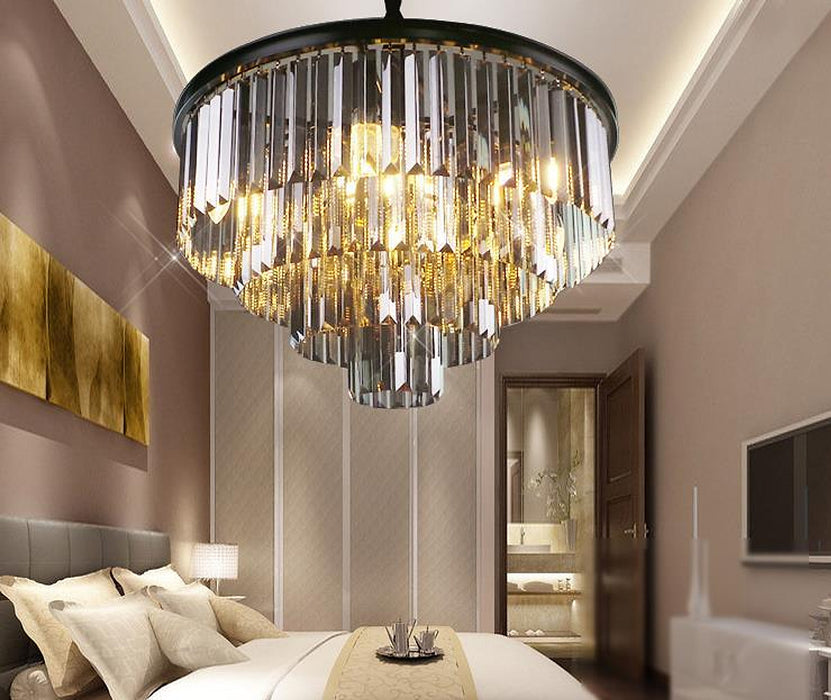 Paciencia Luxury Glam Crystal Islands Chandelier Light-DWHOME