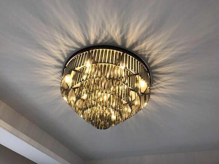 Paciencia Luxury Glam Crystal Islands Chandelier Light-DWHOME