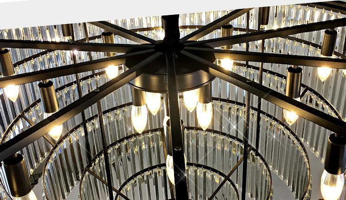 Paciencia Luxury Glam Crystal Islands Chandelier Light-DWHOME