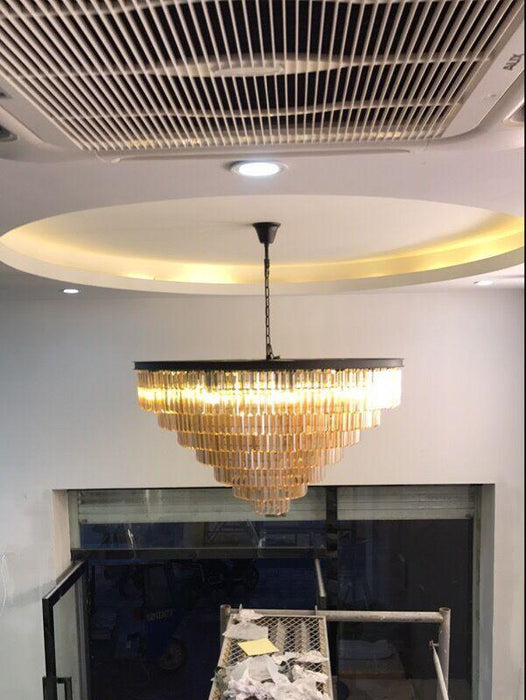 Paciencia Luxury Glam Crystal Islands Chandelier Light - DWHOME