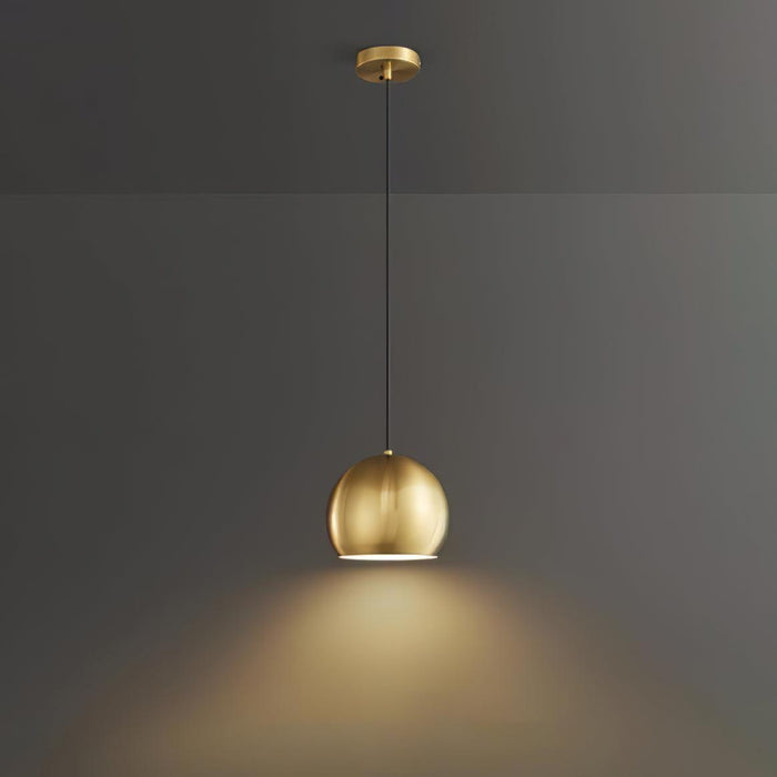 Lampe à suspension en laiton Palla - DWHOME