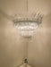 Palm Leaves Murano Transparent Glass Chandelier-DWHOME