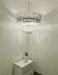 Palm Leaves Murano Transparent Glass Chandelier-DWHOME