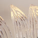 Palm Leaves Murano Transparent Glass Chandelier-DWHOME
