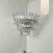 Palm Leaves Murano Transparent Glass Chandelier-DWHOME