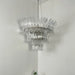 Palm Leaves Murano Transparent Glass Chandelier-DWHOME
