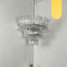 Palm Leaves Murano Transparent Glass Chandelier-DWHOME