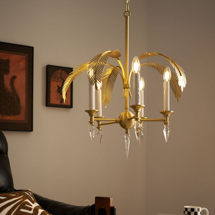 Palm Frond Chandelier-DWHOME