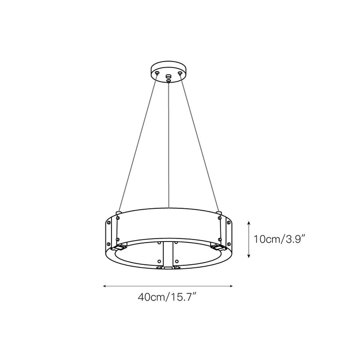 Parallel Ring Chandelier-DWHOME