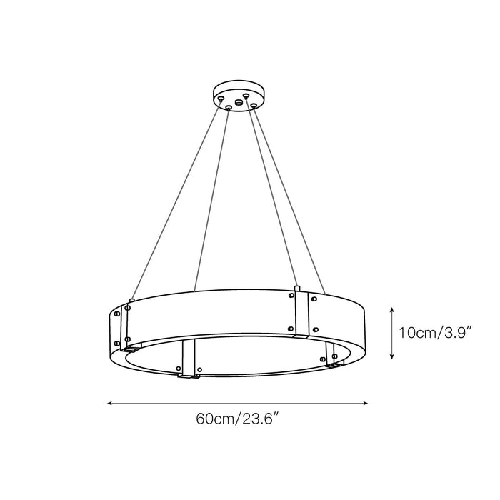 Parallel Ring Chandelier-DWHOME