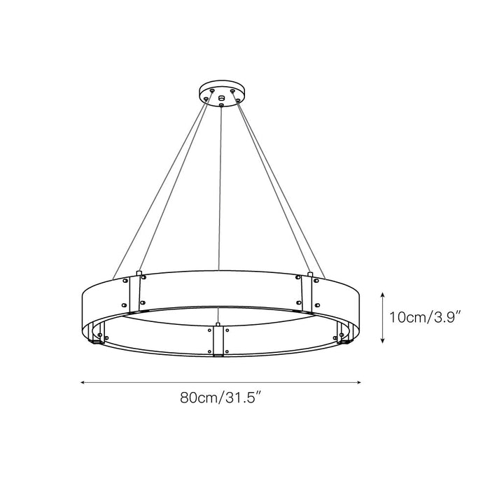 Parallel Ring Chandelier-DWHOME