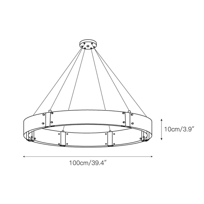 Parallel Ring Chandelier-DWHOME