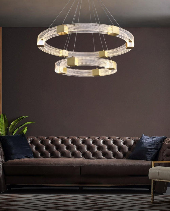Parallel Ring LED Chandelier-DWHOME