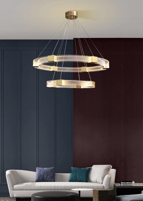 Parallel Ring LED Chandelier-DWHOME