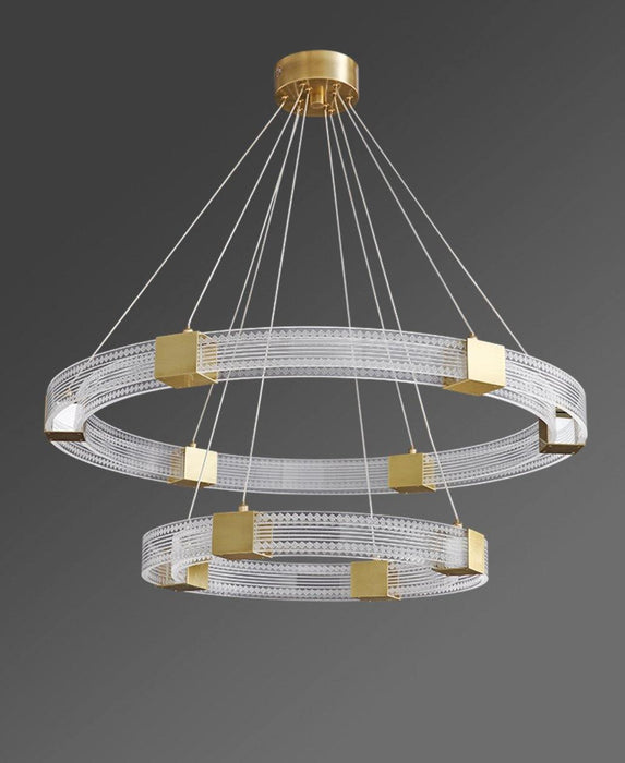 Parallel Ring LED Chandelier-DWHOME