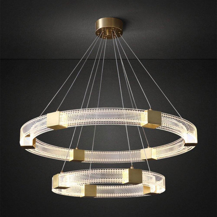 Parallel Ring LED Chandelier-DWHOME