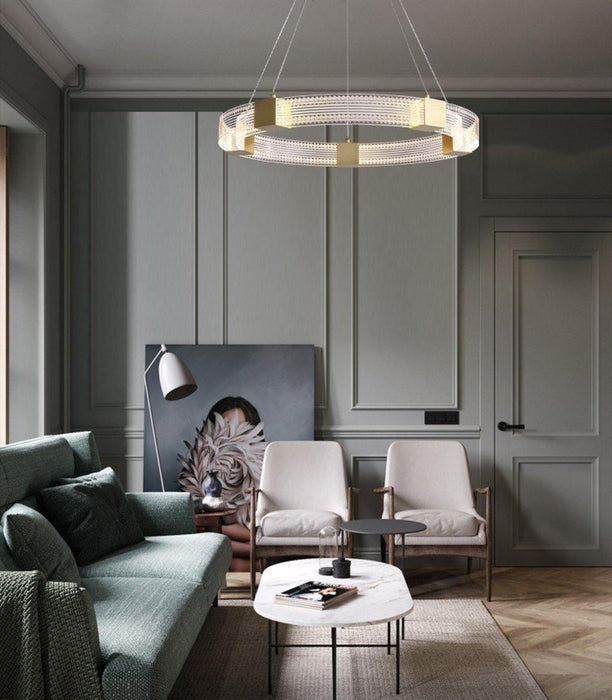 Parallel Ring LED Chandelier-DWHOME