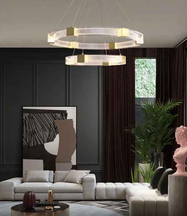 Parallel Ring LED Chandelier-DWHOME